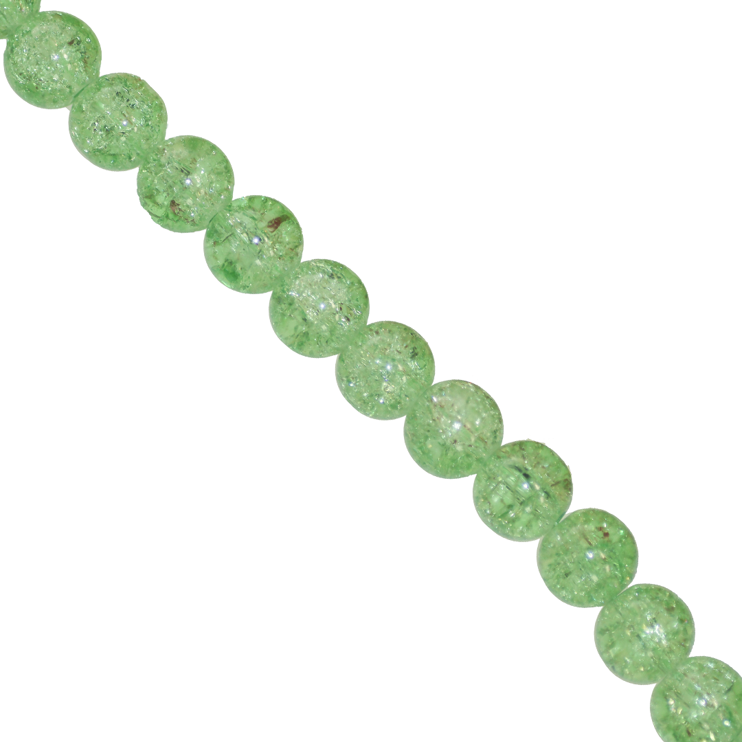 Marble Style Glass Beads, Cracked, 10mm, Approx 80 pcs per strand, Available in Multiple Colours
