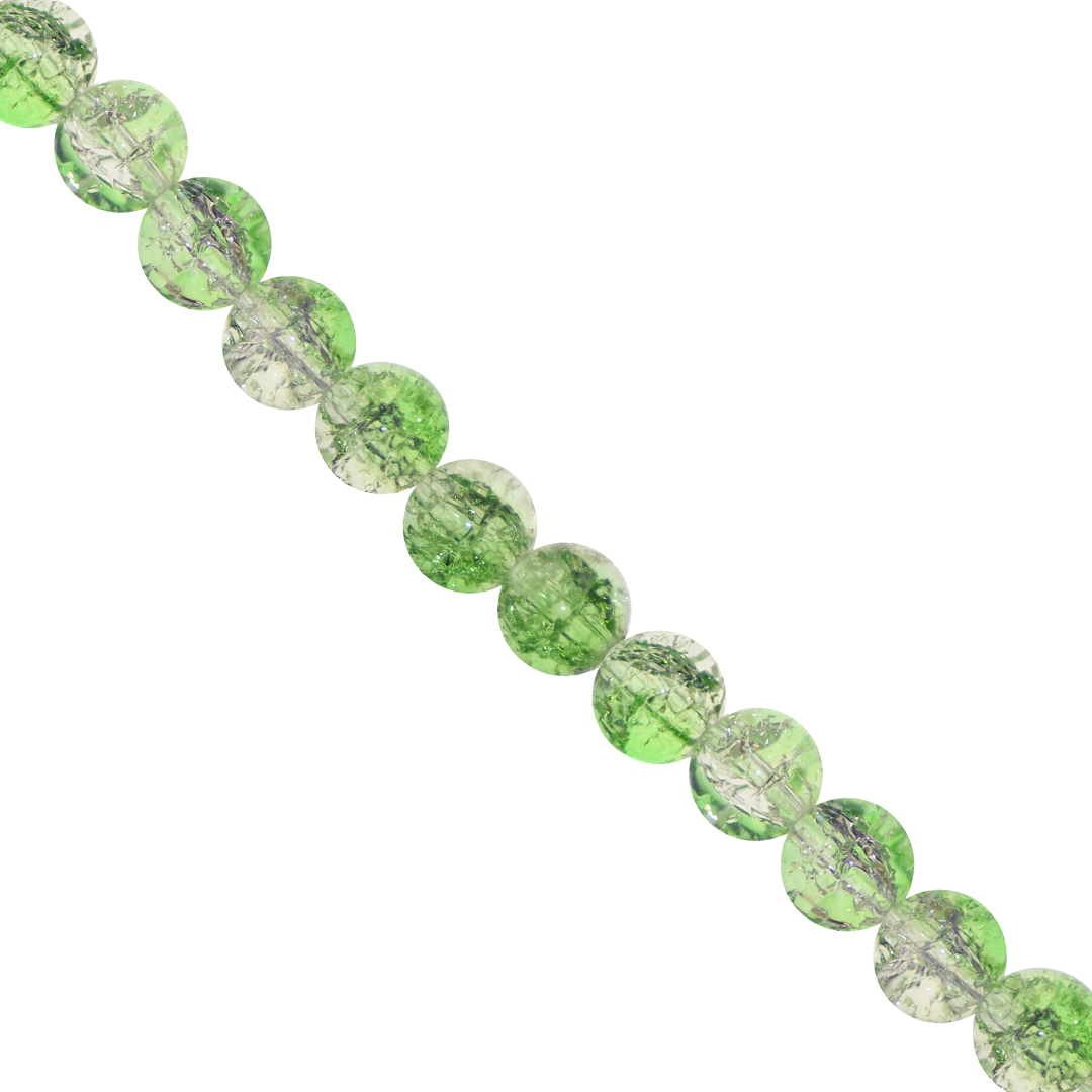 Marble Style Glass Beads, Cracked, 10mm, Approx 80 pcs per strand, Available in Multiple Colours