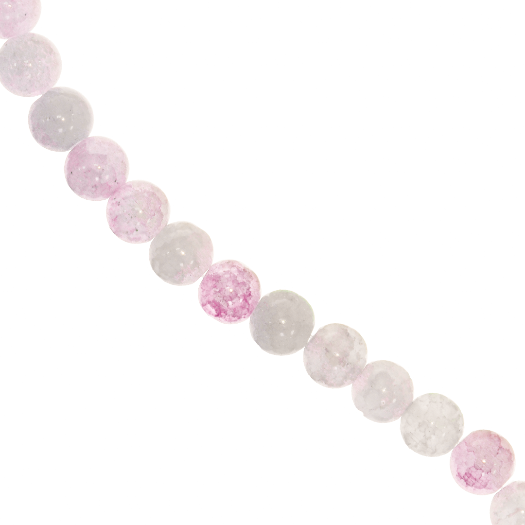 Cracked Glass Beads, 10mm, Approx 70 pcs per strand, Available in Multiple Colours