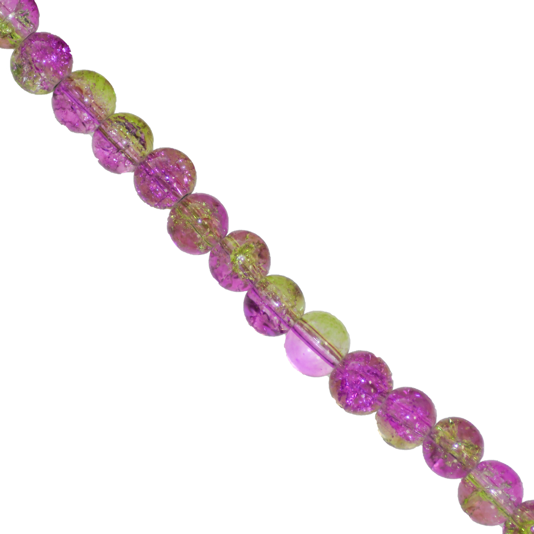 Marble Style Glass Beads, Cracked, Available in Multiple Colours and Sizes