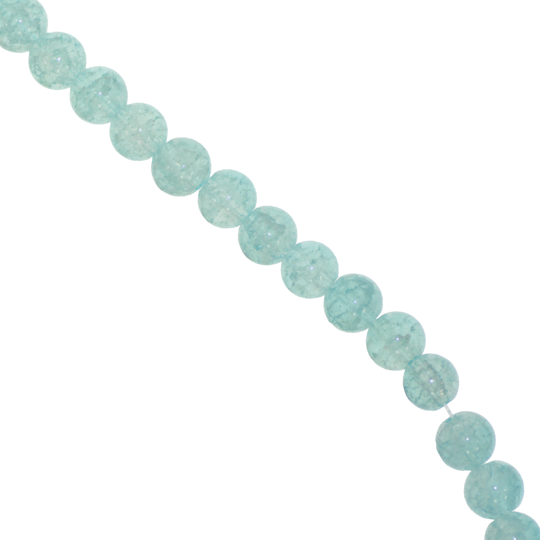 Marble Style Glass Beads, Cracked, 8mm, Approx 95 pcs per strand, Available in Multiple Colours