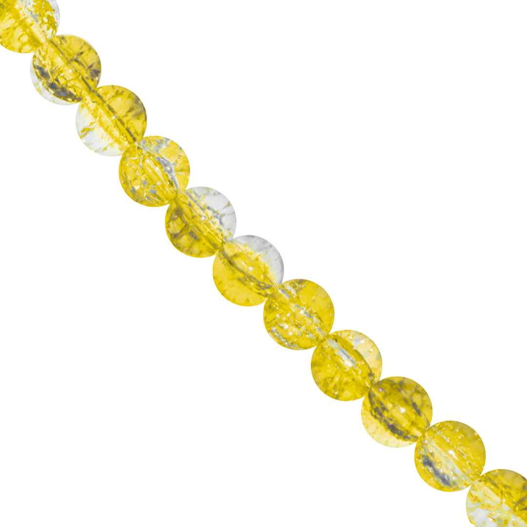 Marble Style Glass Beads, Cracked, 10mm, Approx 80 pcs per strand, Available in Multiple Colours