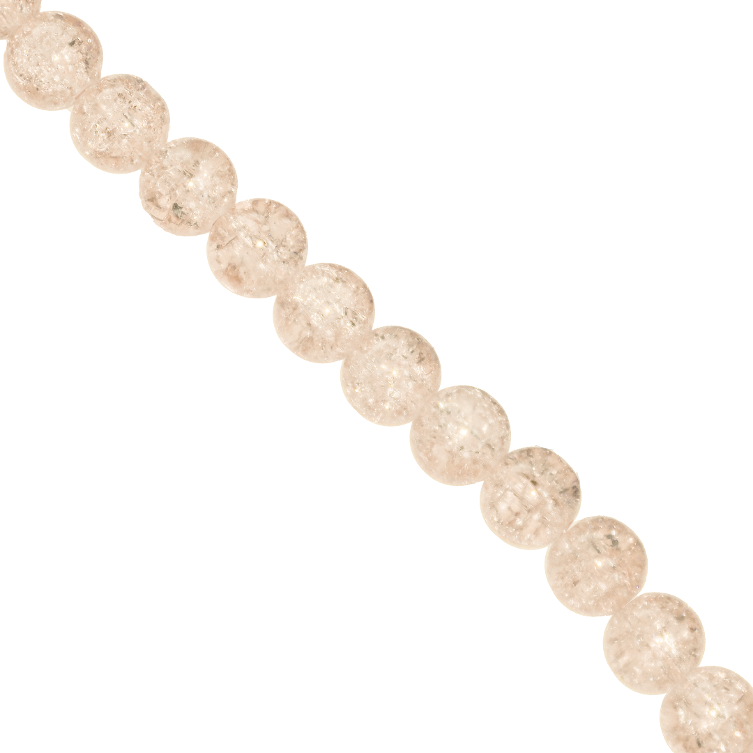 Marble Style Glass Beads, Cracked, 10mm, Approx 80 pcs per strand, Available in Multiple Colours