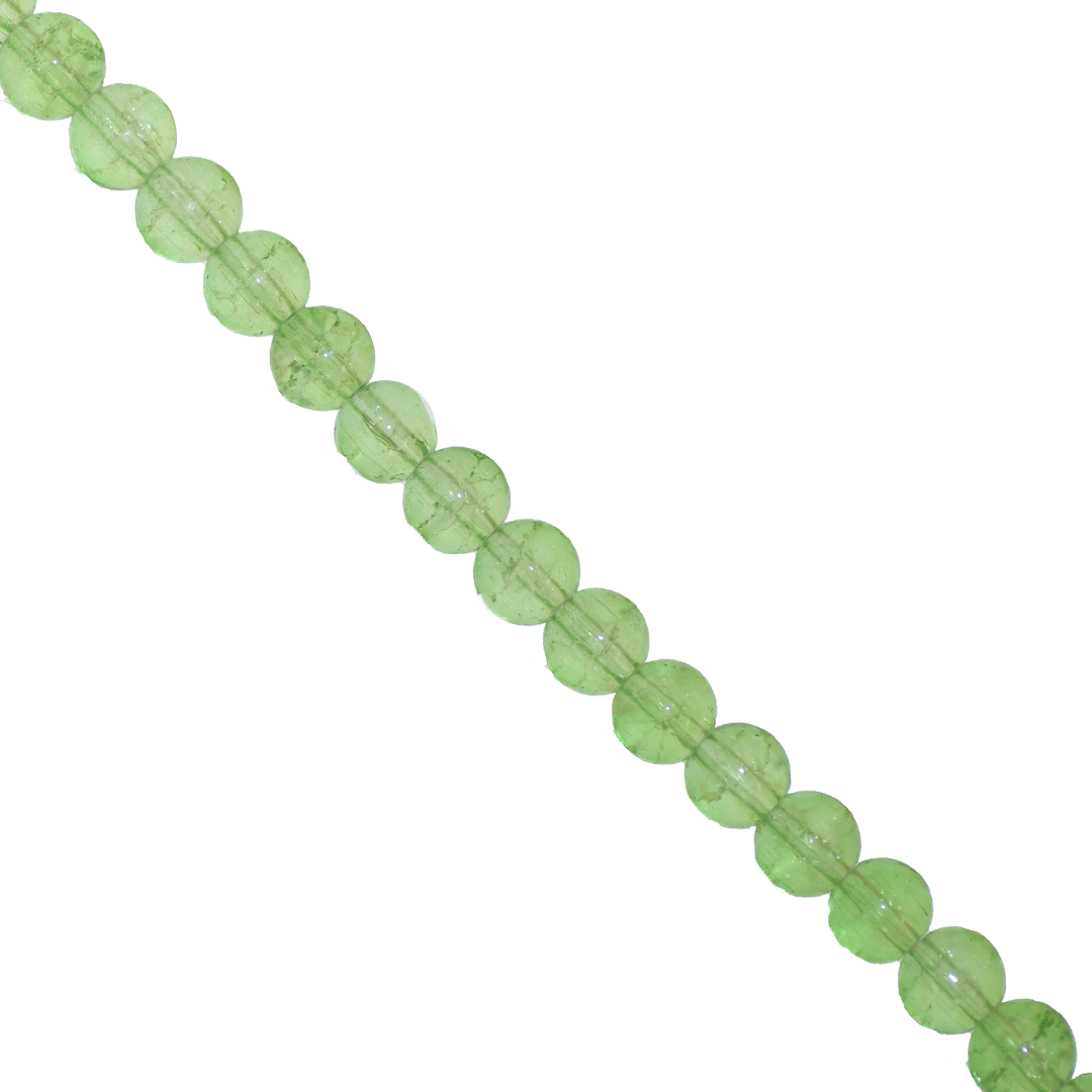 Marble Style Glass Beads, Cracked, 6mm, Approx 130 pcs per strand, Available in Multiple Colours