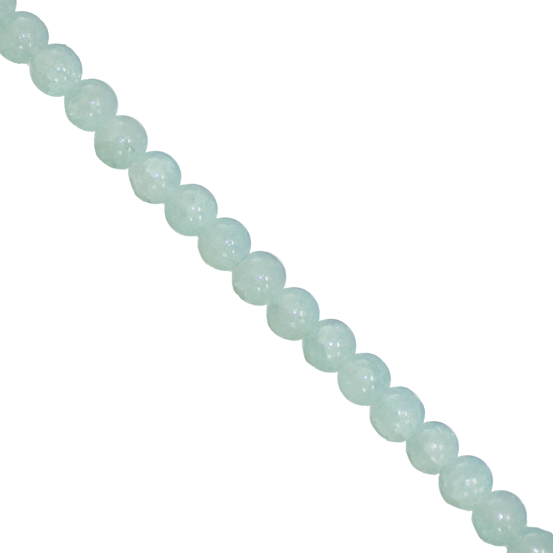 Glass Beads, Cracked, 6mm, Approx 140 pcs per strand, Available in Multiple Colours