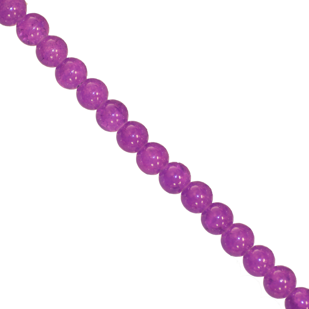 Glass Beads, Cracked, 6mm, Approx 140 pcs per strand, Available in Multiple Colours