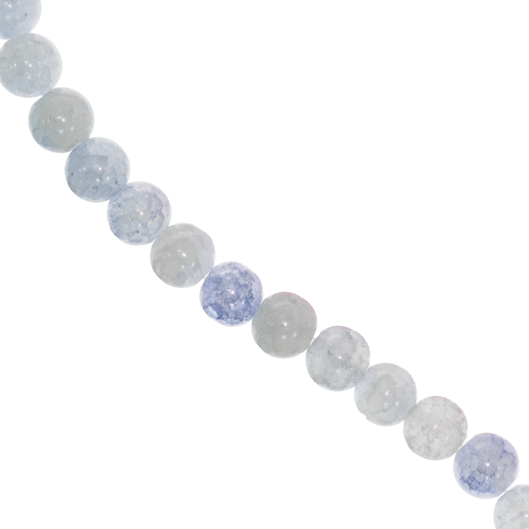 Cracked Glass Beads, 10mm, Approx 70 pcs per strand, Available in Multiple Colours