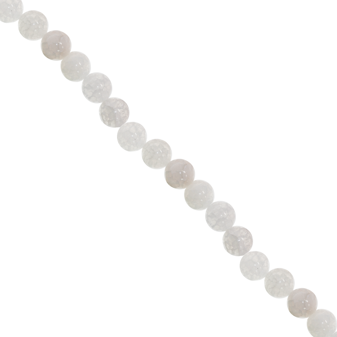 Cracked White Agate, Semi-Precious Stone, Available in Multiple Sizes