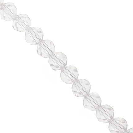 Glass Crystal Beads, Round, Faceted, 6mm, Approx 90 pcs per strand, Available in Multiple Colours
