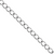Chains, Curb, Stainless Steel, 4mm x 3mm x 2mm, Sold per Meter, Available in Multiple Colours