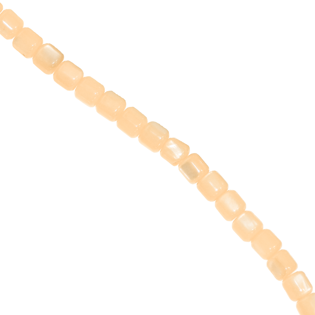 Shell Beads, Dyed, Cylindrical, 3mm x 4mm, Approx 105 pcs per strand, Available in Multiple Colours