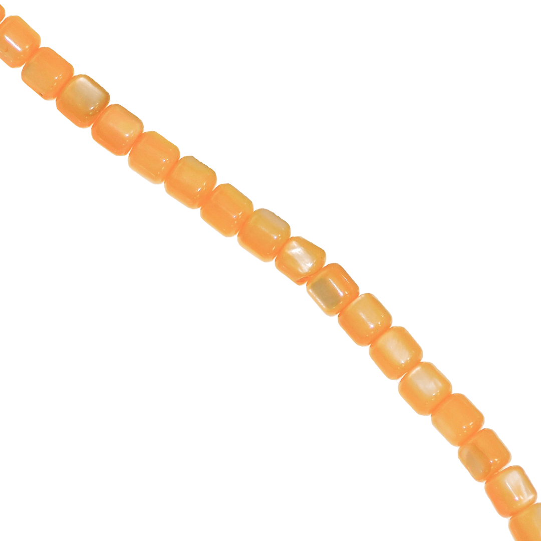 Shell Beads, Dyed, Cylindrical, 3.5mm x 3.5mm, Approx 105 pcs per strand, Available in Multiple Colours
