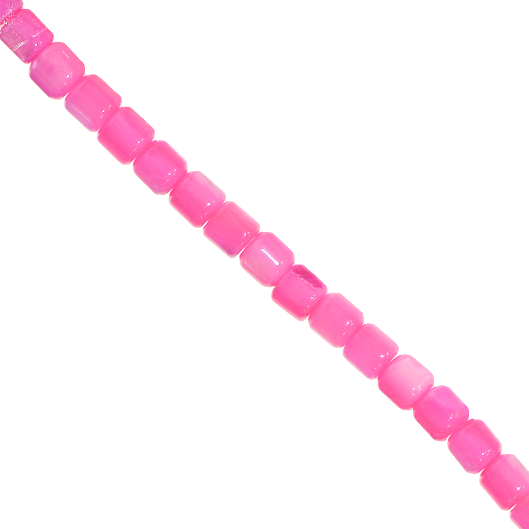 Shell Beads, Dyed, Cylindrical, 3mm x 4mm, Approx 105 pcs per strand, Available in Multiple Colours