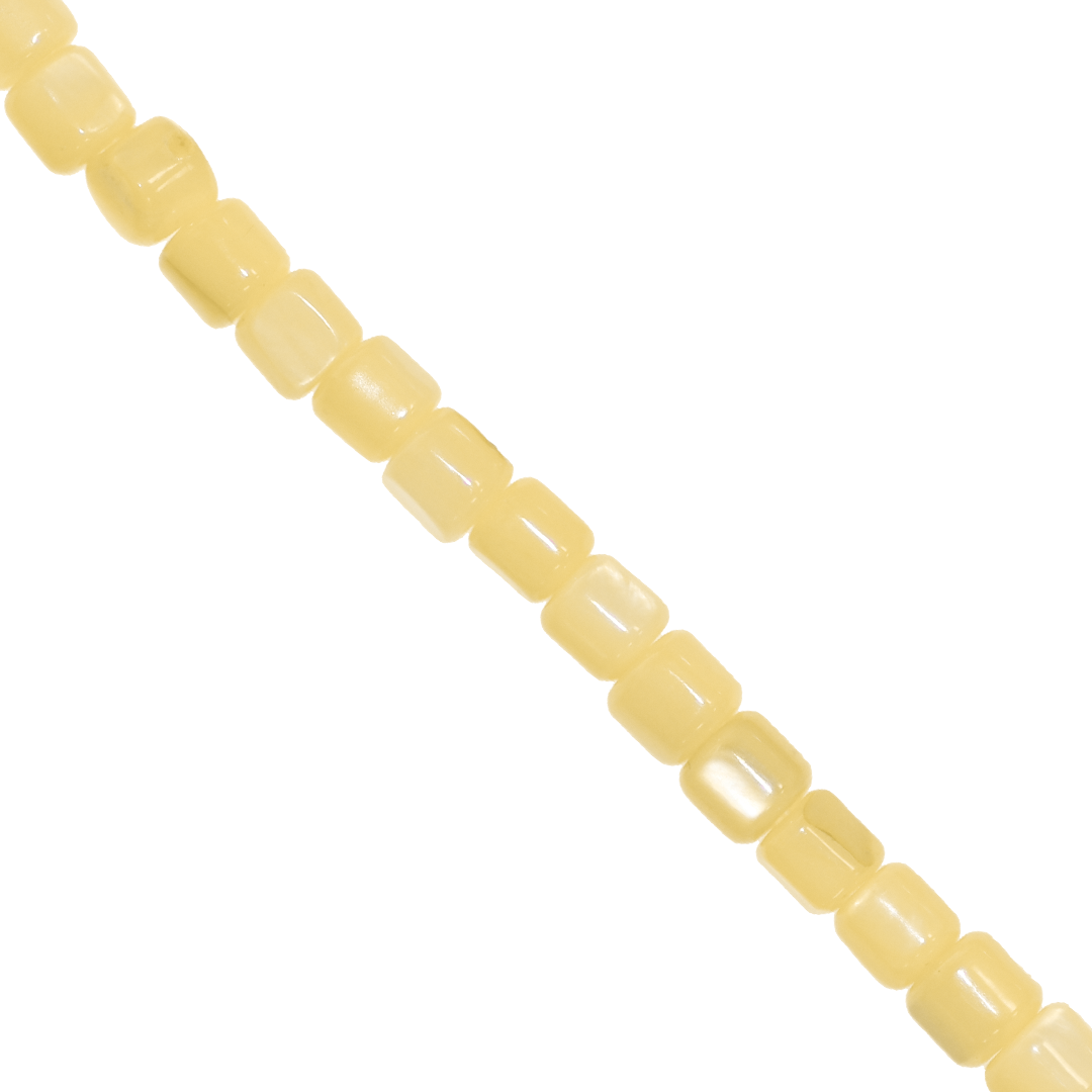 Shell Beads, Dyed, Cylindrical, 3mm x 4mm, Approx 105 pcs per strand, Available in Multiple Colours