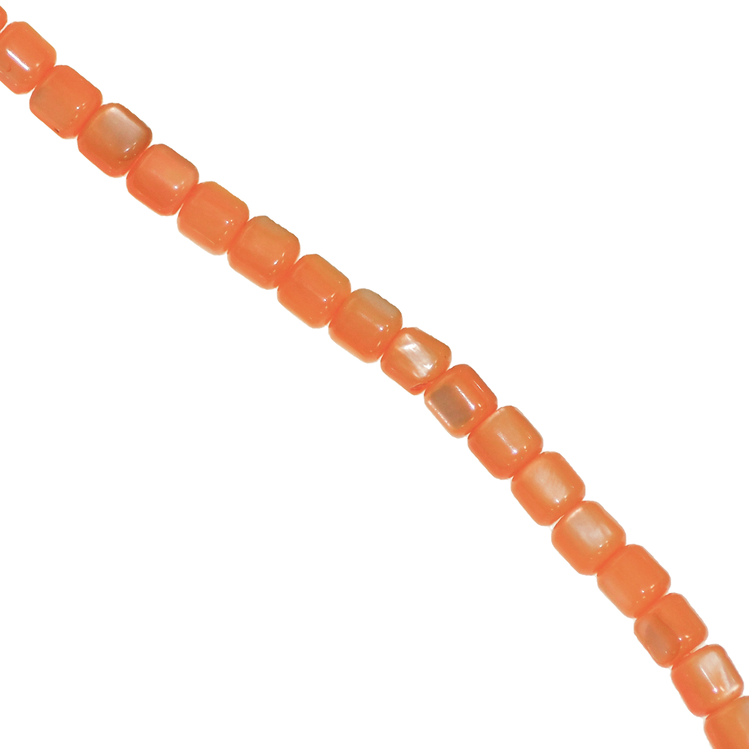 Shell Beads, Dyed, Cylindrical, 3.5mm x 3.5mm, Approx 105 pcs per strand, Available in Multiple Colours
