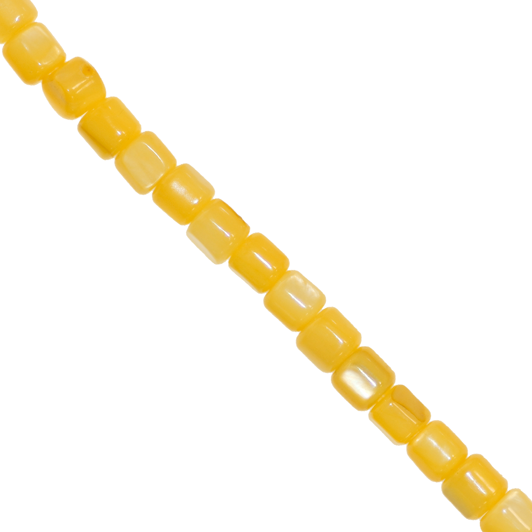 Shell Beads, Dyed, Cylindrical, 3.5mm x 3.5mm, Approx 105 pcs per strand, Available in Multiple Colours