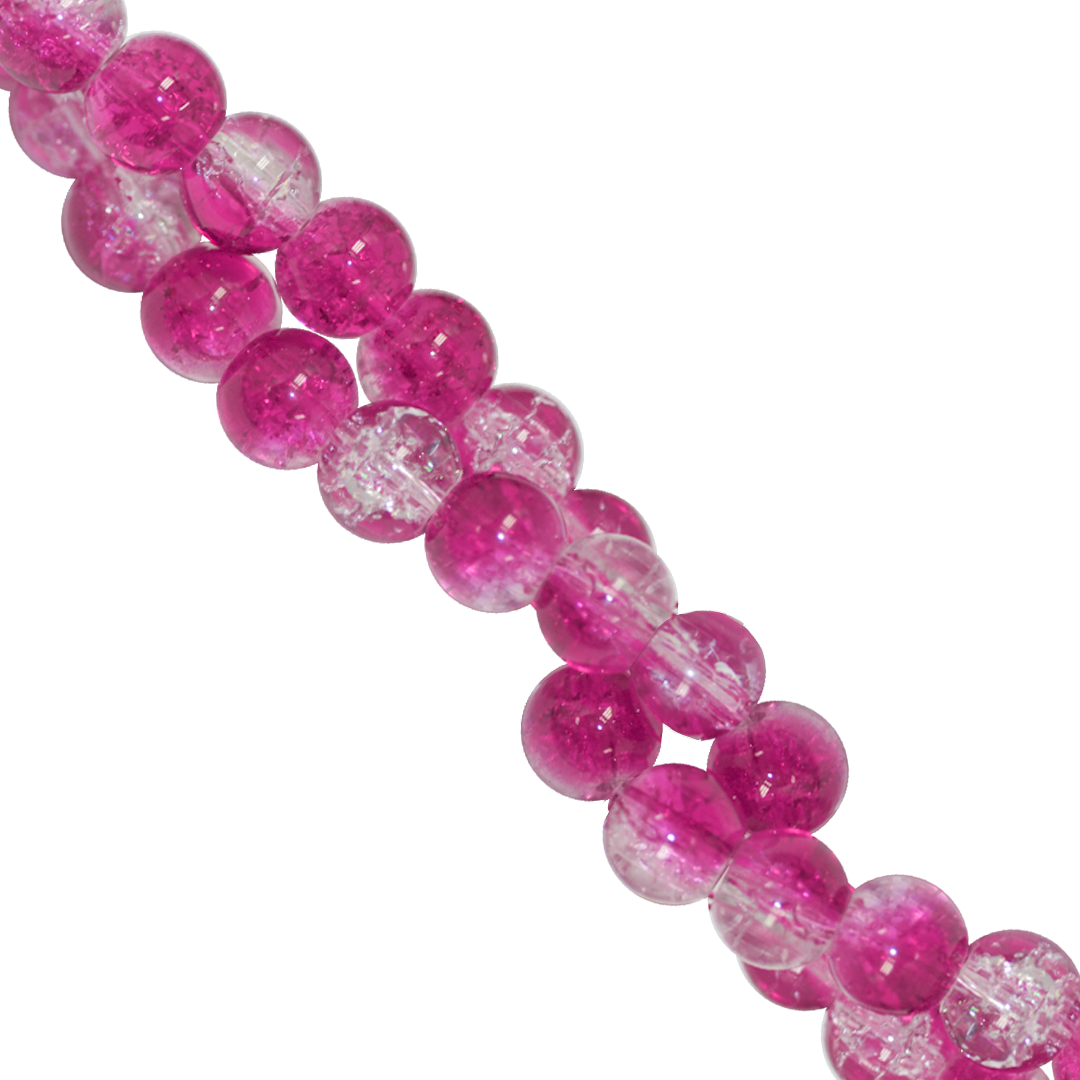 Marble Style Glass Beads, Cracked, 10mm, Approx 80 pcs per strand, Available in Multiple Colours