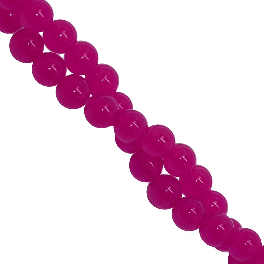 Glass Beads, 6mm, Approx 135 pcs per strand, Available in Multiple Colours