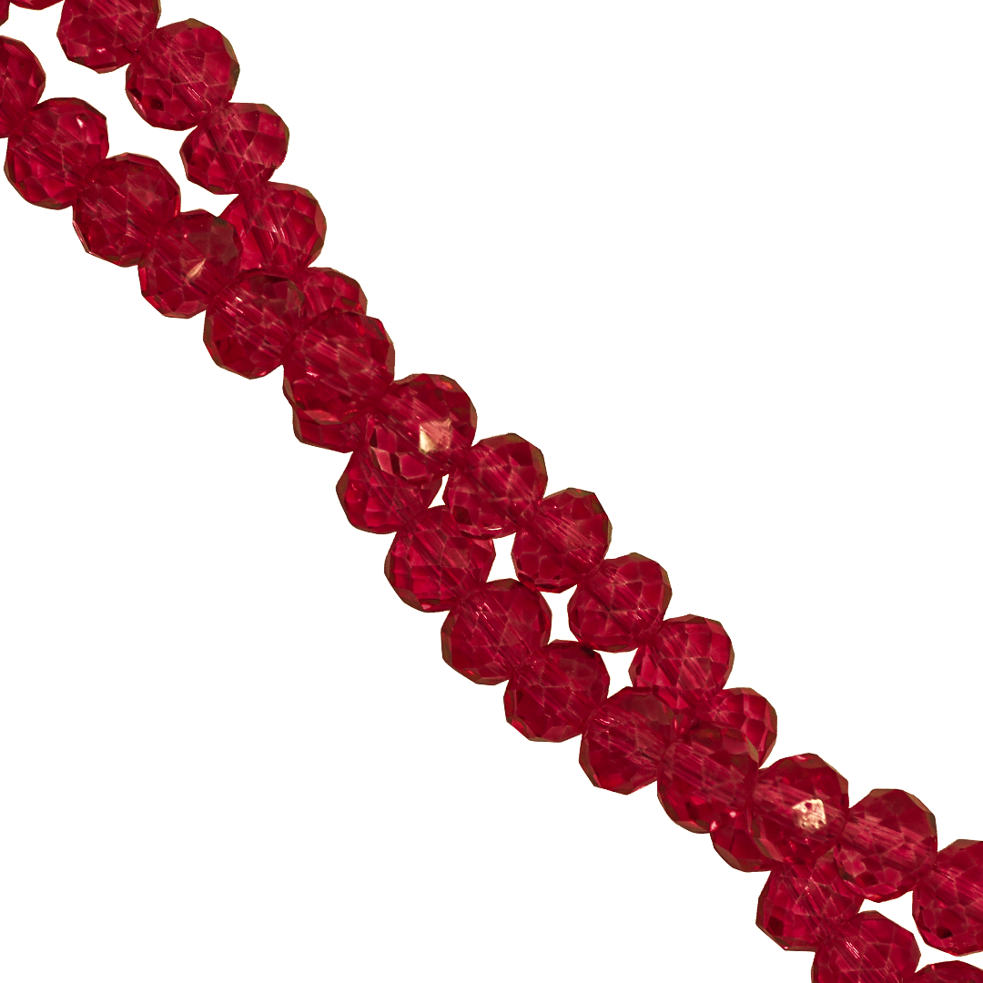 Glass Crystal Beads, Rondelle, Faceted, 3mm, Approx 110 pcs per strand, Available in Multiple Colours