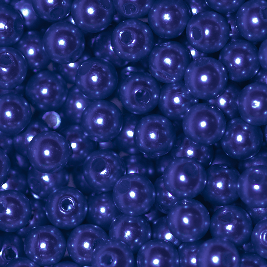 Plastic Pearl Bead Bulk Bag - Pearl Beads - Available in Multiple Colours & Sizes - 1 Bulk Bag