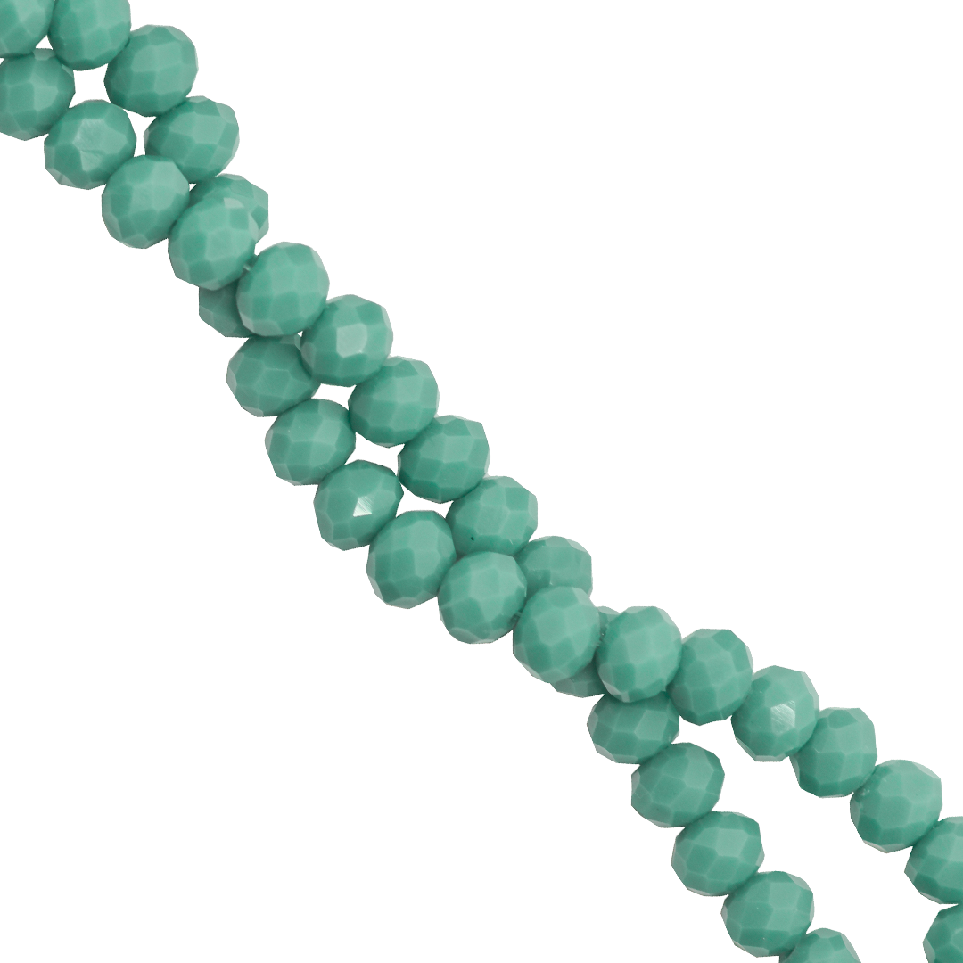 Glass Crystal Beads, Rondelle, Faceted, 6mm, Approx 80 pcs per strand, Available in Multiple Colours