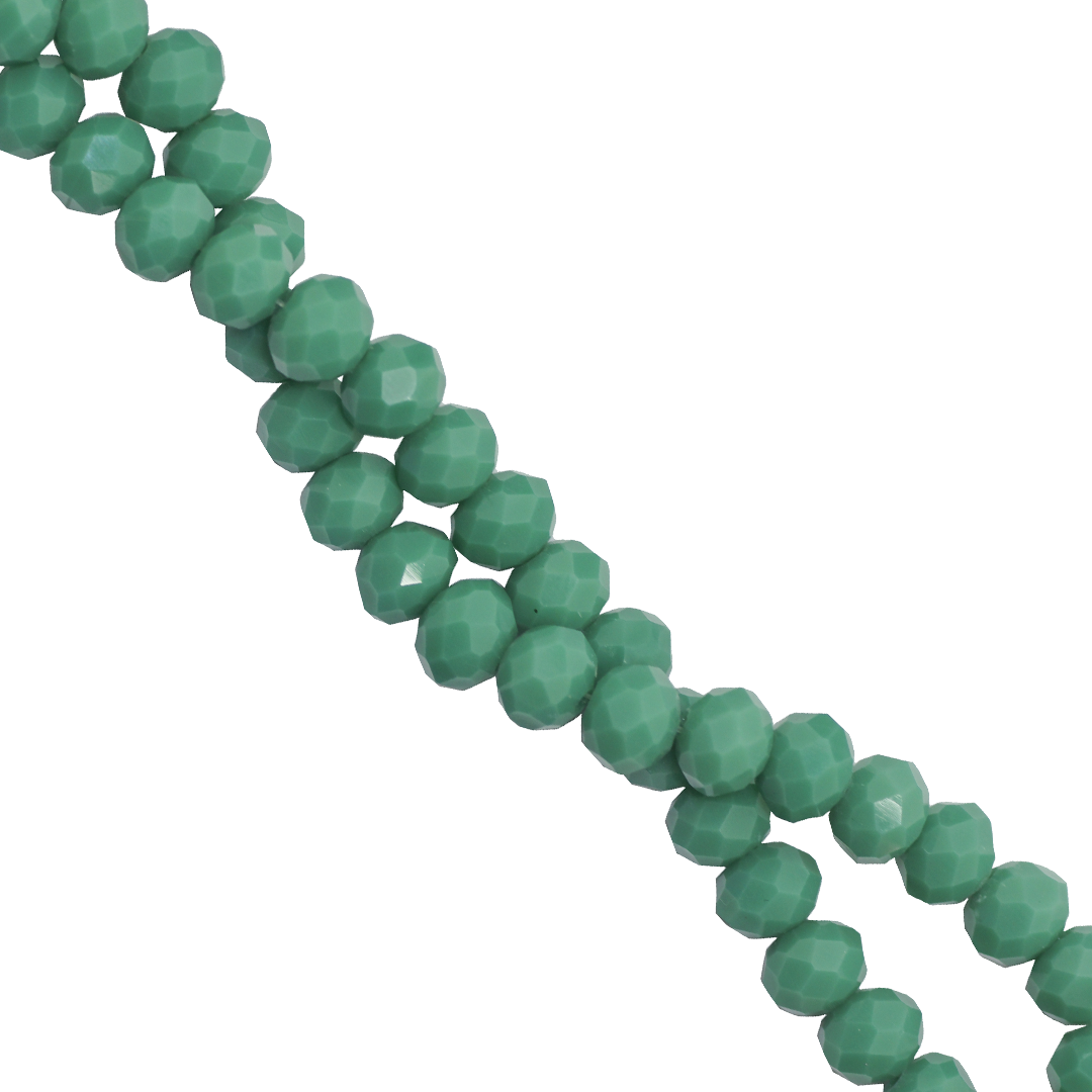 Glass Crystal Beads, Faceted, Rondelle, 8mm x 6.5mm, Approx 60 pcs per strand, Available in Multiple Colours