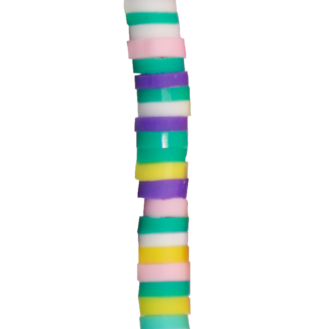 Heishi Beads, Flat Disk Polymer Clay Beads, 4mm, Available in Multiple Colours