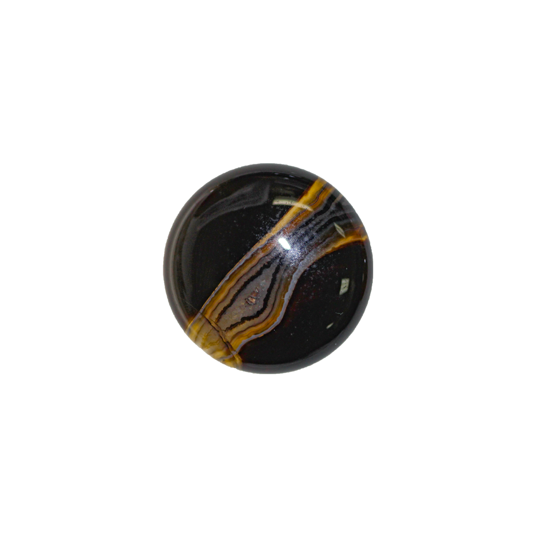 Round Cabachons Gemstones, Flat-Back, 25mm x 25mm, Available in Multiple Gemstones, Sold Per pkg of 2