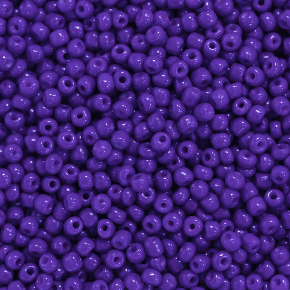 Seed Bead Bulk Bag - 11/0 - Deep Purple Opaque - 448g/40,000pcs