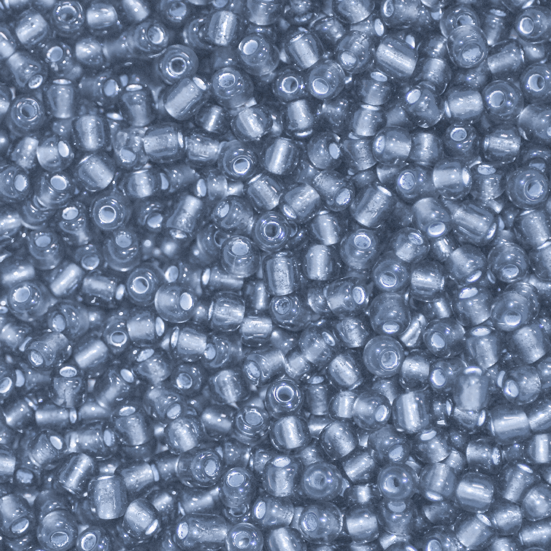 Seed Bead Bulk Bag - 11/0 - Denim Silver Lined - 448g/40,000pcs