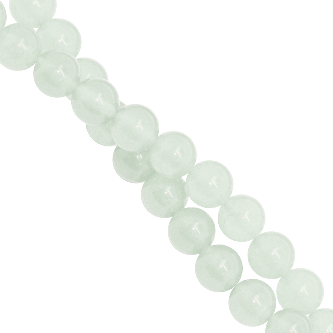 Pale Green Jade, Dyed, Semi-Precious Stone, Available in Multiple Sizes