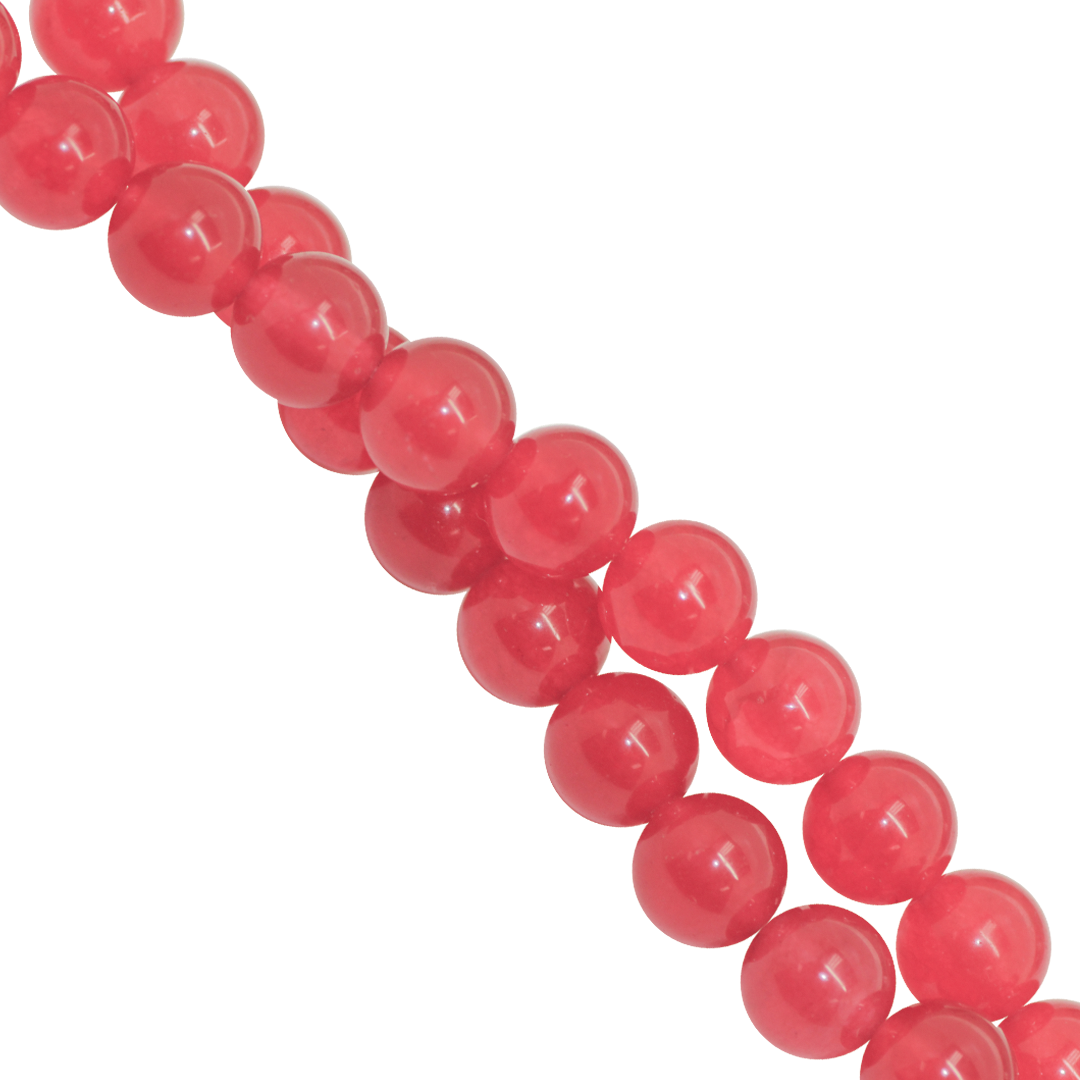 Strawberry Jade, Dyed, Semi-Precious Stone, Available in Multiple Sizes
