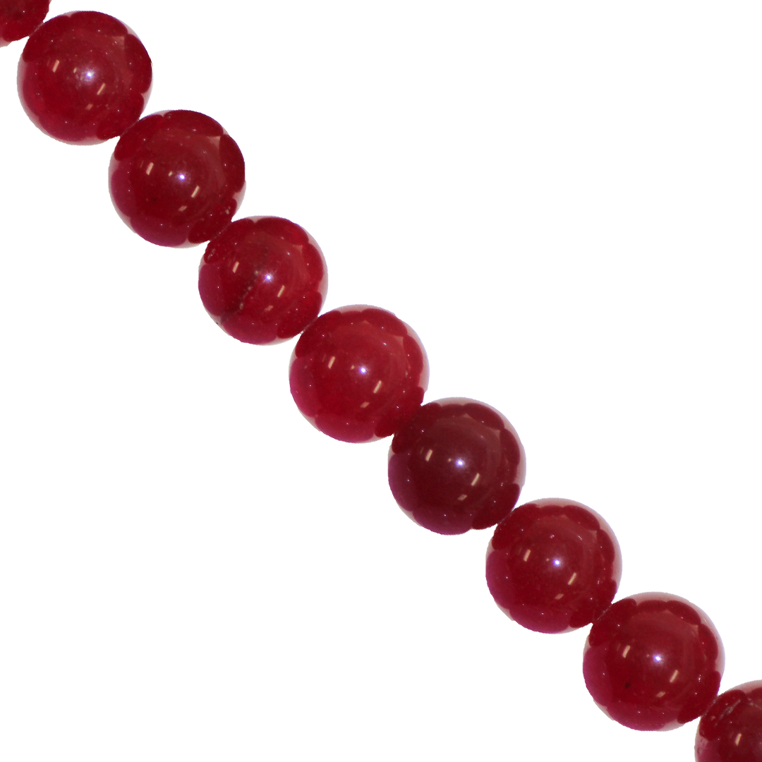 Dark Red Jade, Dyed, Semi-Precious Stone, Available in Multiple Sizes
