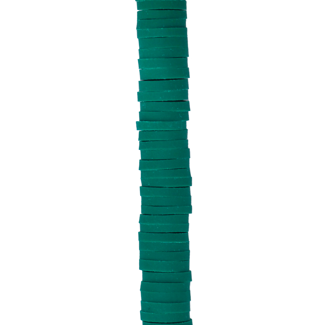Heishi Beads, Flat Disk Polymer Clay Beads, 6mm, Available in Multiple Colours