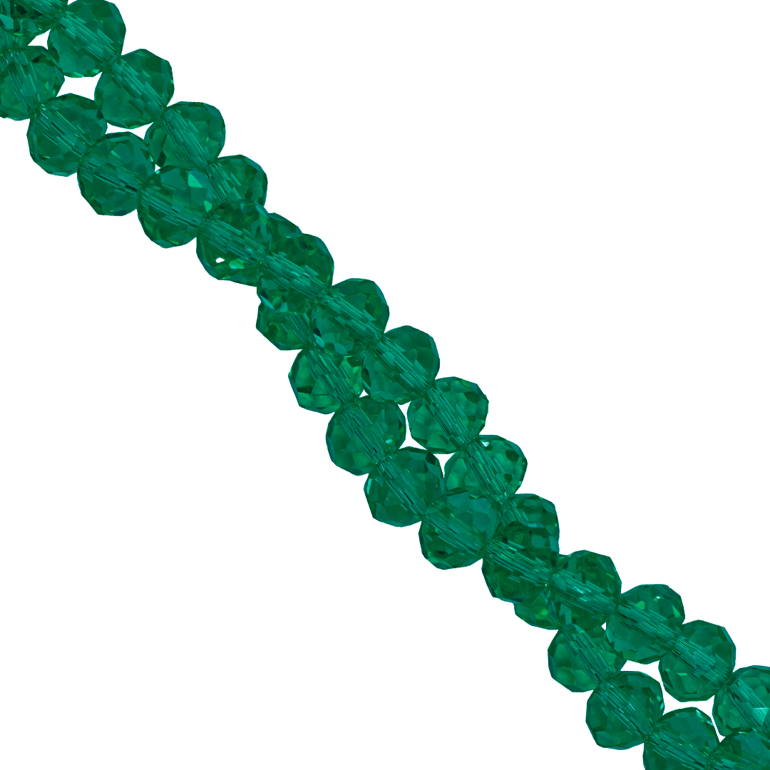 Glass Crystal Beads, Rondelle, Faceted, 4mm x 3.5mm, 105 pcs per strand, Available in Multiple Colours