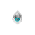 Glass Beads, Evil Eye, Teardrop, Faceted, Transparent AB, 12mm x 9mm, Sold Per pkg of 5, Available in Multiple Colours
