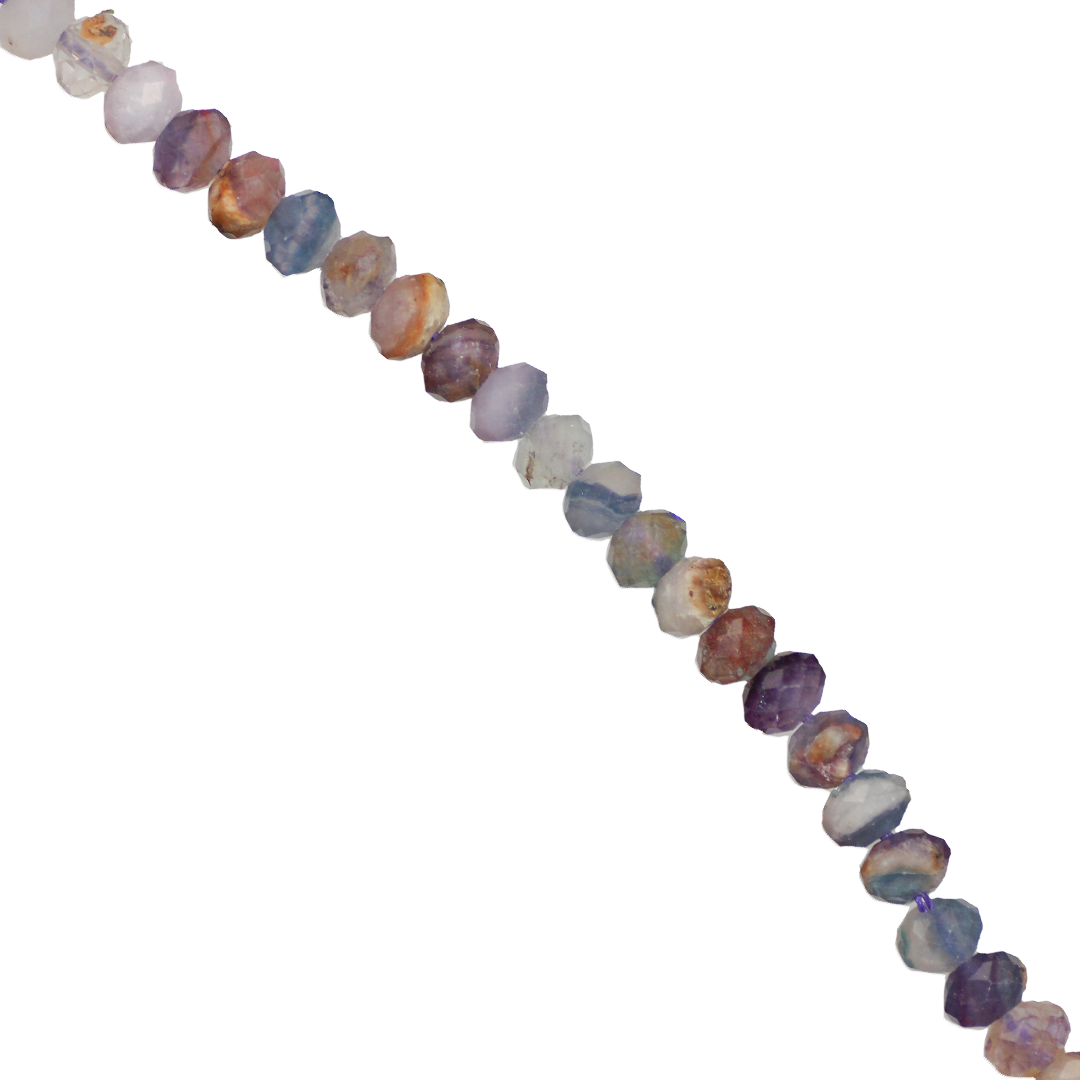 Faceted Rondelle Gemstone, 4.5mm x 3mm, Semi-Precious Stone, Approx 110 pcs per strand, Available in Multiple Gemstones