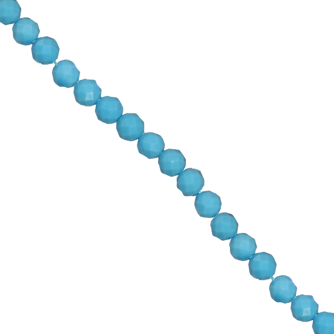 Faceted Synthetic Turquoise (A), Semi-Precious Stone, Available in Multiple Sizes