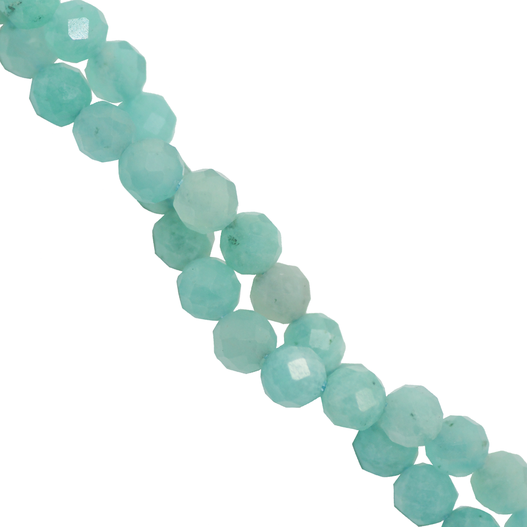 Faceted Amazonite, Semi-Precious Stone, Available in Multiple Sizes