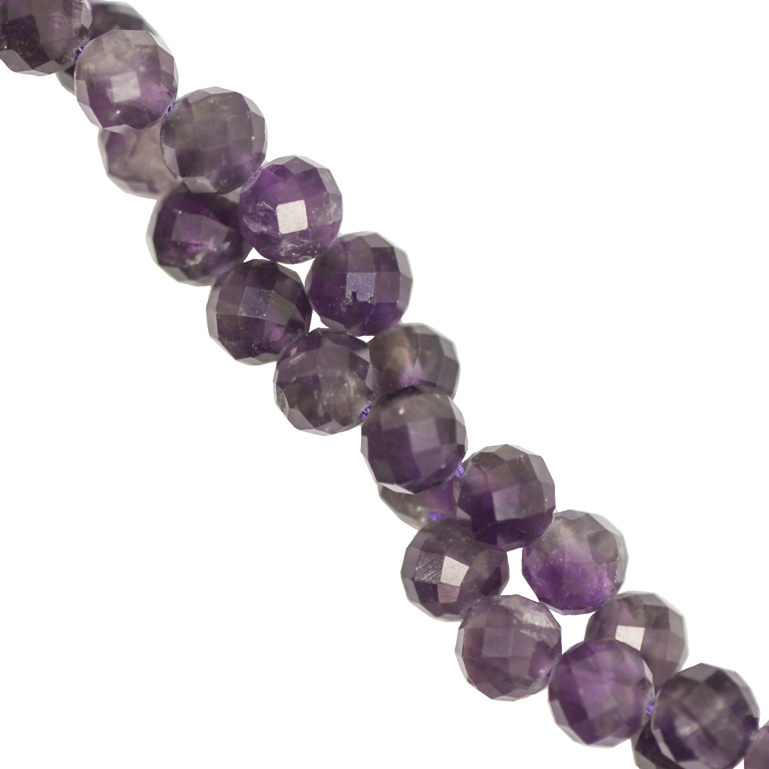 Faceted Stones, 6mm, Semi-Precious Stone, Approx 62 pcs per strand, Available in Multiple Gemstones