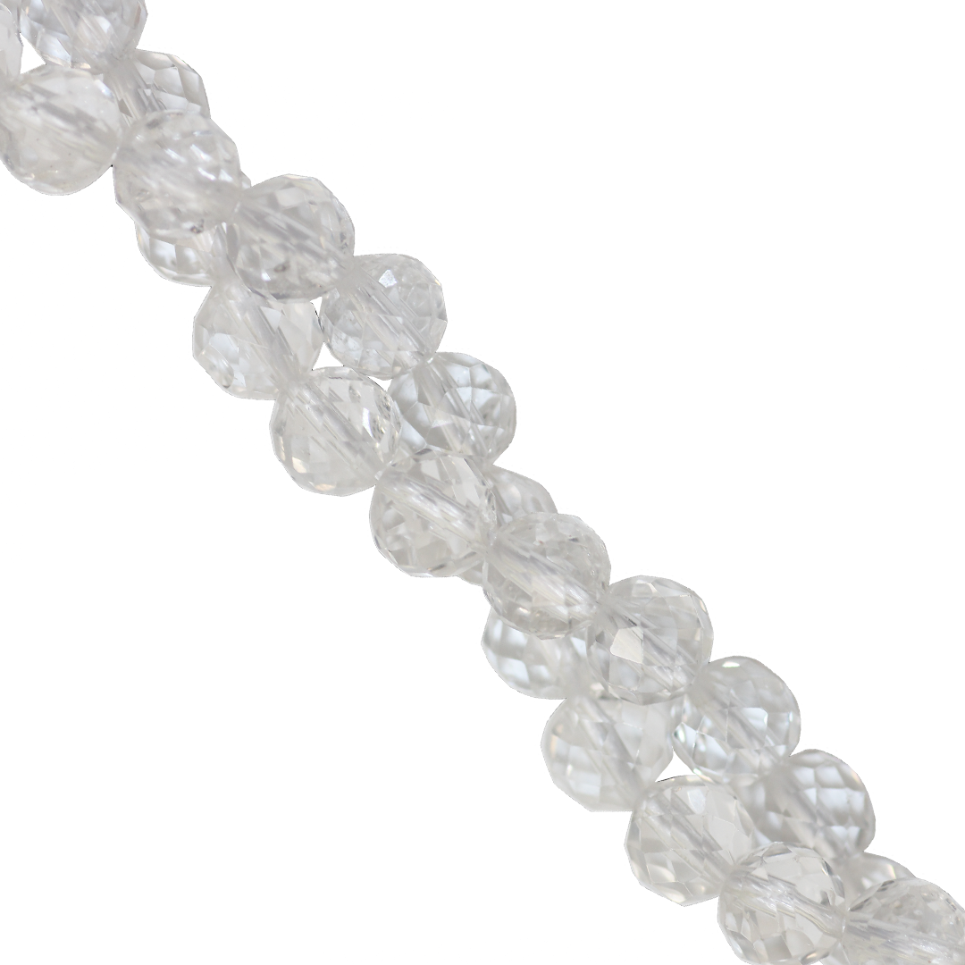 Faceted Crystal Quartz, Semi-Precious Stone, Available in Multiple Sizes