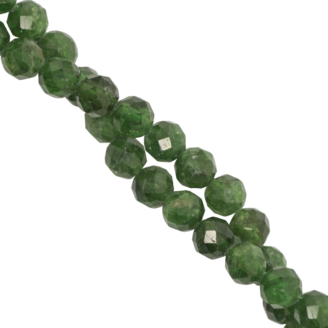 Faceted Green Diopside, Semi-Precious Stone, Available in Multiple Sizes
