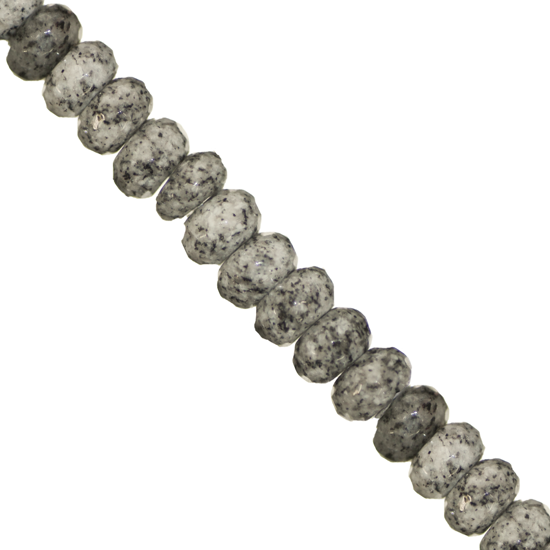 Dyed Agate, Rondelle Faceted, Semi-Precious Stone, 8mm x 5mm, 65 pieces per strand, Available in a Variety of Colours