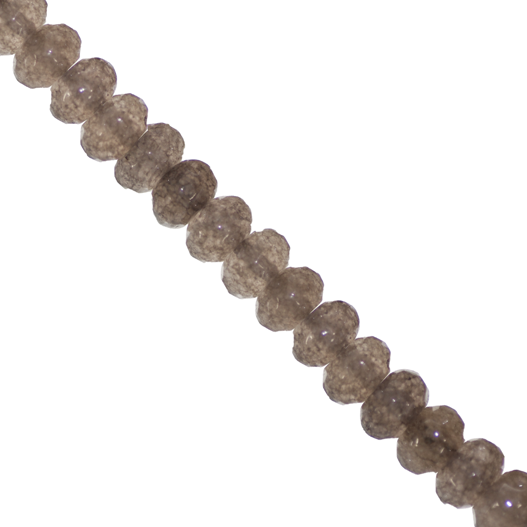 Dyed Agate, Rondelle Faceted, Semi-Precious Stone, 8mm x 5mm, 65 pieces per strand, Available in a Variety of Colours