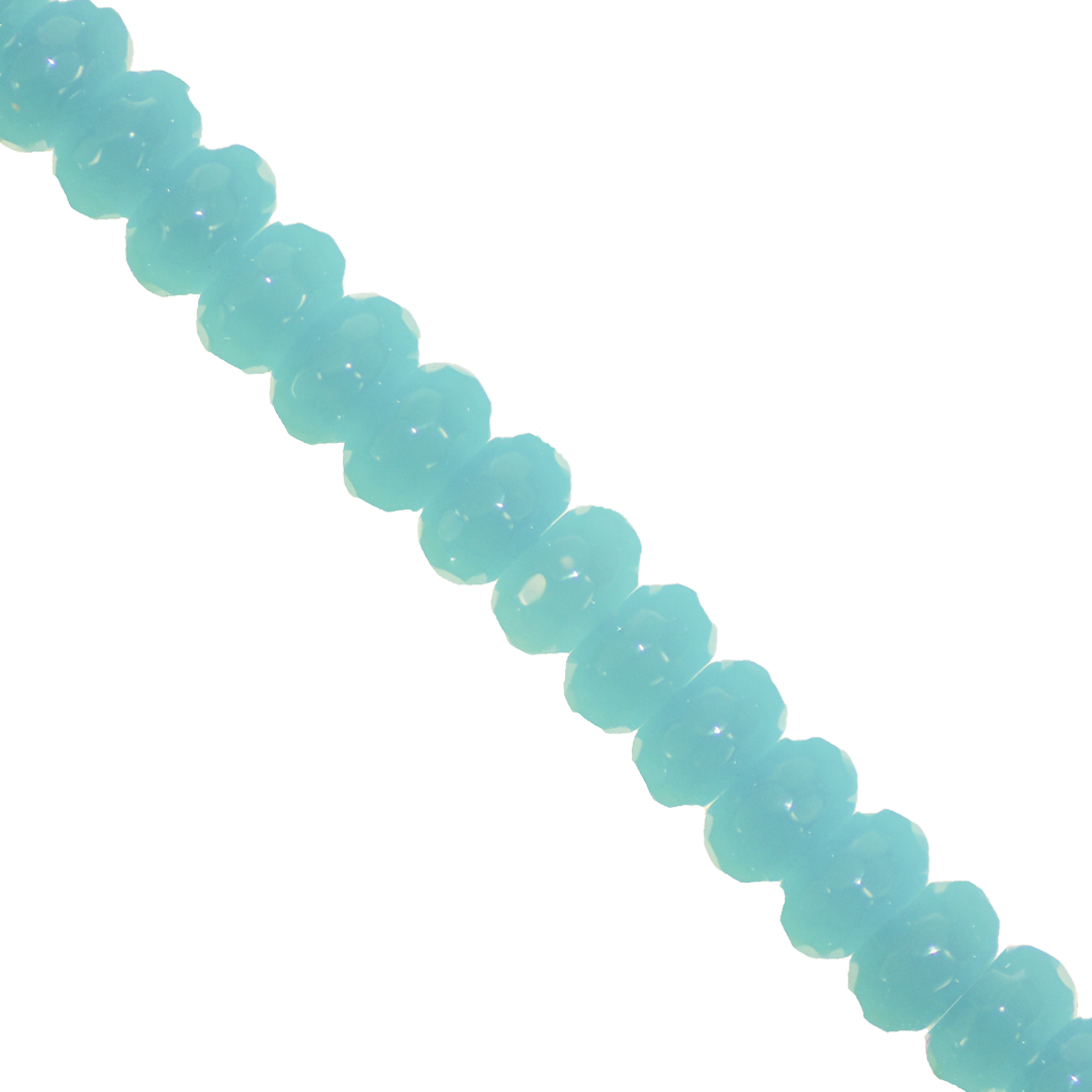 Dyed Agate, Rondelle Faceted, Semi-Precious Stone, 8mm x 5mm, 65 pieces per strand, Available in a Variety of Colours