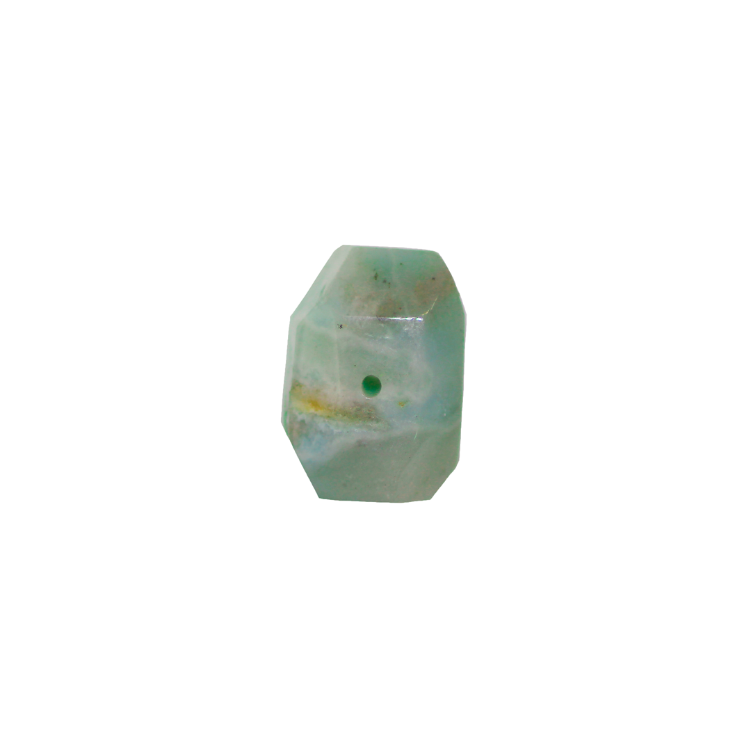 Amazonite, Faceted Oblong, Semi-Precious Stone, Approx 19mm x 14mm, Sold Per pkg of 2