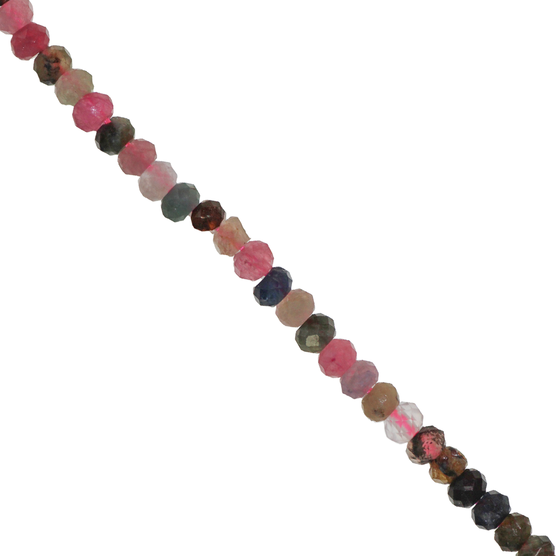 Faceted Rondelle Gemstone, 3mm x 2mm, Approx 160 pcs per strand, Available in Multiple Gemstones