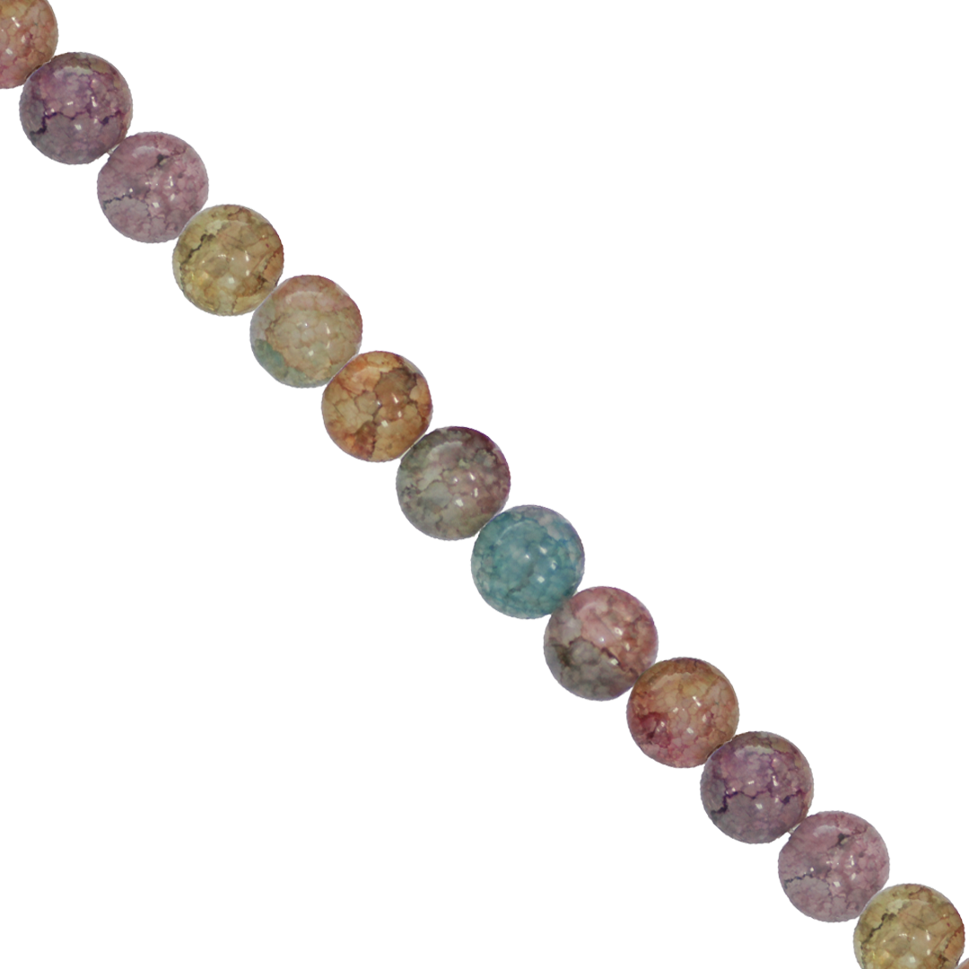Fancy Glass Beads, 10mm, Approx 80 pcs per strand, Available in Multiple Colours