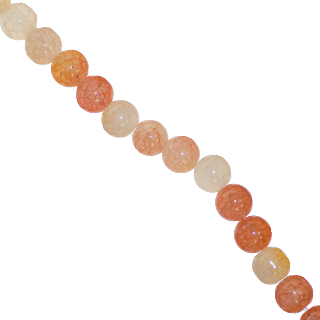 Fancy Glass Beads, 8mm, Approx 95 pcs per strand, Available in Multiple Colours