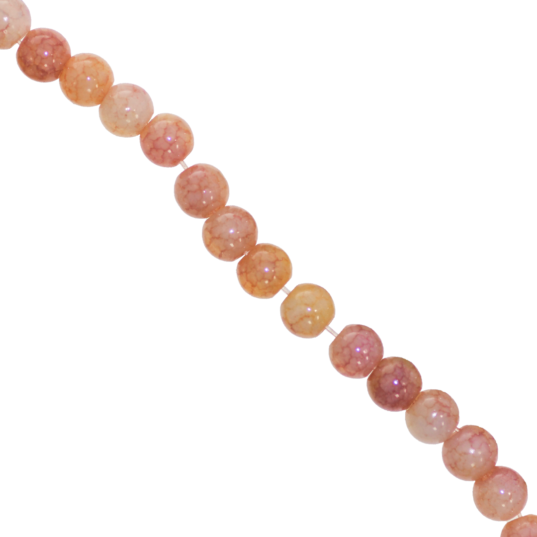 Fancy Glass Beads, 6mm, Approx 130 pcs per strand, Available in Multiple Colours